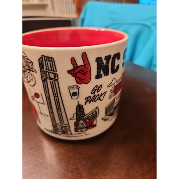 Starbucks "Been There" Series Campus Collection Mug NC State Wolfpack NIB - Picture 3 of 10